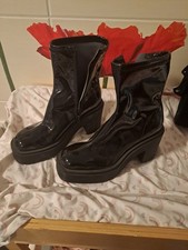 Chunky stiefeletten lack gebraucht kaufen  Sande