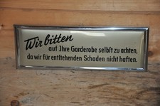 Altes imoglasschild 50er gebraucht kaufen  Limbach-Oberfrohna