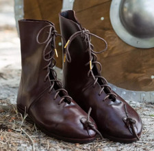 Médiéval bottes cuir d'occasion  Expédié en France