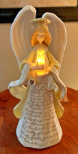 Estatueta de anjo Enesco Foundations por Karen Hahn 23º salmo iluminado conforto 9,25" comprar usado  Enviando para Brazil