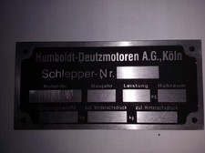 Typenschild humboldt deutz gebraucht kaufen  Deutschland