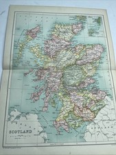 1910 antique map for sale  LEICESTER