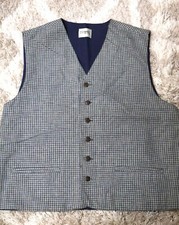 Antigo Colete Robert Stock Unissex Azul Creme Náutico Preppy Acadêmico Casual Hipster comprar usado  Enviando para Brazil