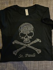 Shirt glitzertotenkopf strasss gebraucht kaufen  Kiel