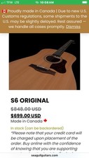 Seagull original dreadnought for sale  Abingdon