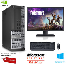 Usado, CONJUNTO COMPLETO DE SISTEMA DE COMPUTADOR FAST GAMING DELL BUNDLE TOWER PC INTEL i3 8GB 1TB GT710 comprar usado  Enviando para Brazil
