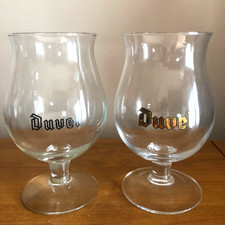 Conjunto de 2 Copos de Cerveja DUVEL Tulip Dourados Duvel e Raro Vintage Logotipo de Contorno Preto comprar usado  Enviando para Brazil