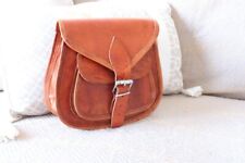 Women's Soft Leather Messenger Brown Shoulder Crossbody Genuine Bag comprar usado  Enviando para Brazil