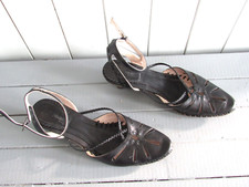 Sandales talons cuir d'occasion  Serris