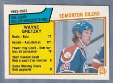 1983-84 - PEE OPC O-CHEE Wayne Gretzky Edmonton Oilers 82-83 objetivo Líder #22, usado comprar usado  Enviando para Brazil