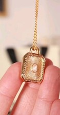 Square locket necklace for sale  BUSHEY