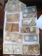 Lot billets francs d'occasion  Abondant