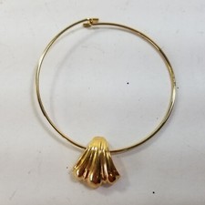 Pulseira vintage romana em tom de ouro joias da moda saia folha recortada comprar usado  Enviando para Brazil