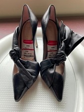 Schutz Gesielly Bow Pump SAPATO DE SALTO FEMININO TAMANHO 5.5 B PRETO NOVO, usado comprar usado  Enviando para Brazil