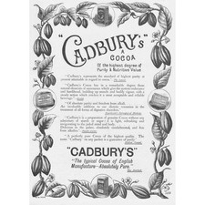 Cadbury cocoa leaf for sale  GLASGOW