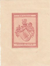 Exlibris bookplate radierung d'occasion  Expédié en France