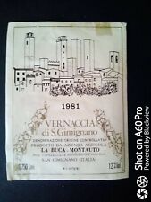 Vernaccia san gimigmano usato  Roma