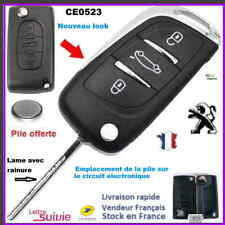 Usado, COQUE CLE Plip MODIFIEE PEUGEOT 3BT COFFRE 207 307 308 407 CE0523 Lame  Rainure  comprar usado  Enviando para Brazil