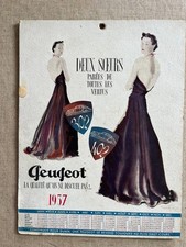 Rare calendrier peugeot d'occasion  Mouvaux