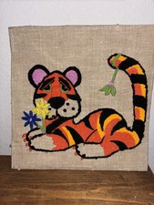 Vintage crewel fabric for sale  La Vernia