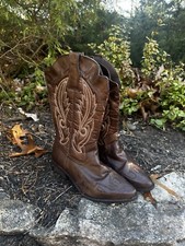 Brown cowboy boots for sale  Kings Park