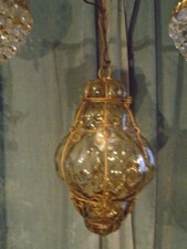 Lustre vintage verre d'occasion  Aubenas