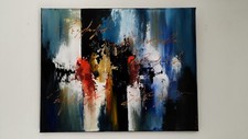 Colorful abstract painting d'occasion  Expédié en Belgium