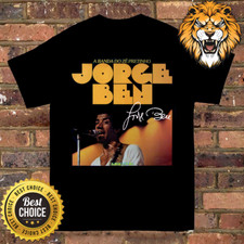 Camiseta preta unissex Jorge Ben Jor Signature P-3XL Q3457 comprar usado  Enviando para Brazil