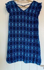 Blue patterned cap for sale  TELFORD