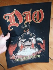Grande DIO ~ THE LAST IN LINE - Remendo traseiro jaqueta de batalha costurada banda licenciada comprar usado  Enviando para Brazil