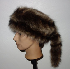 Waschbär pelz wintermütze gebraucht kaufen  Bad Soden-Salmünster