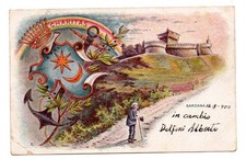 Cartolina f.p. sarzana usato  Italia