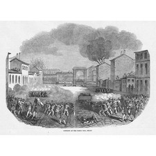 ITÁLIA Conflito na Porta Tosa MILÃO - Estampa antiga 1848 comprar usado  Enviando para Brazil