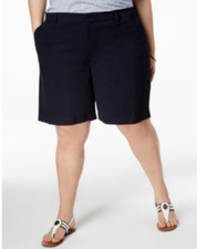 Usado, Bermuda Tommy Hilfiger Feminina Hollywood Azul Marinho Plus Size 24W comprar usado  Enviando para Brazil