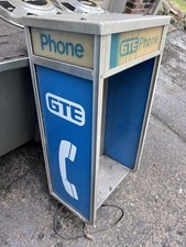 Cabine telefônica paga de alumínio vintage gabinete telefônico Gte Bell década de 1980 peças de hélice comprar usado  Enviando para Brazil