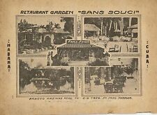 RESTAURANT GARDEN SANS SOUCI HABANA CUBA / 1930 comprar usado  Enviando para Brazil