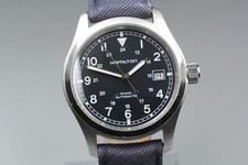 [Quase em perfeito estado] Hamilton cáqui H704450 38mm mostrador preto data relógio automático masculino, usado comprar usado  Enviando para Brazil