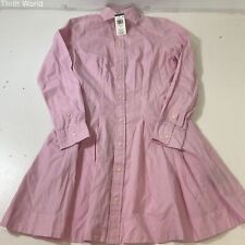 Vestido Camisa Polo Ralph Lauren Feminino Rosa Claro Algodão com Bolsos Tamanho 4, usado comprar usado  Enviando para Brazil