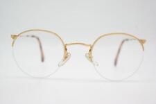 Vintage Brille Chai Vintage Gold Halbrand Brillengestell eyeglasses comprar usado  Enviando para Brazil