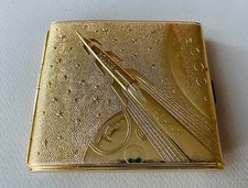 Estojo de cigarro soviético de alumínio 1961 - Yuri Gagarin Spaceflight Tribute comprar usado  Enviando para Brazil