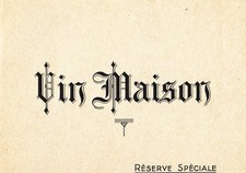 Etiquette vin maison d'occasion  Septèmes-les-Vallons