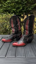 Botas ocidentais masculinas Tony Lama Firewalker preto/vermelho tamanho 10.5D comprar usado  Enviando para Brazil