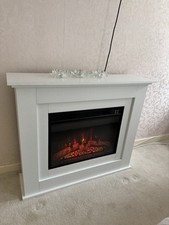 White electric fireplace for sale  GLASGOW
