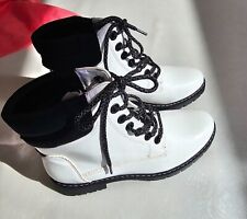 Weiße lackleder boots gebraucht kaufen  Untersiemau