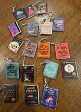 Miniature book earrings for sale  Spring