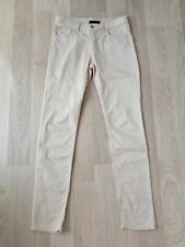 Jean fin beige d'occasion  Bourg-de-Thizy