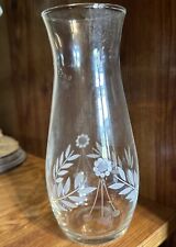 Etched glass floral for sale  Atkins