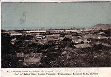 CARTÃO POSTAL TEHUANTEPEC MÉXICO VIAJADO 1909 PORTO DE SALINA CRUZ comprar usado  Enviando para Brazil