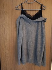 Grauer strickpulli schwarzer gebraucht kaufen  Weiden