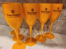 Conjunto de flauta Veuve Clicquot laranja acrílico taças de champanhe x 4 comprar usado  Enviando para Brazil